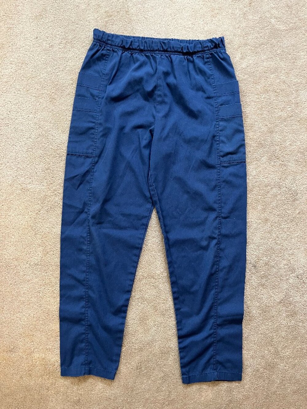 MedGear Women's Blue Scrub Pants Size Small Elastic Waist
